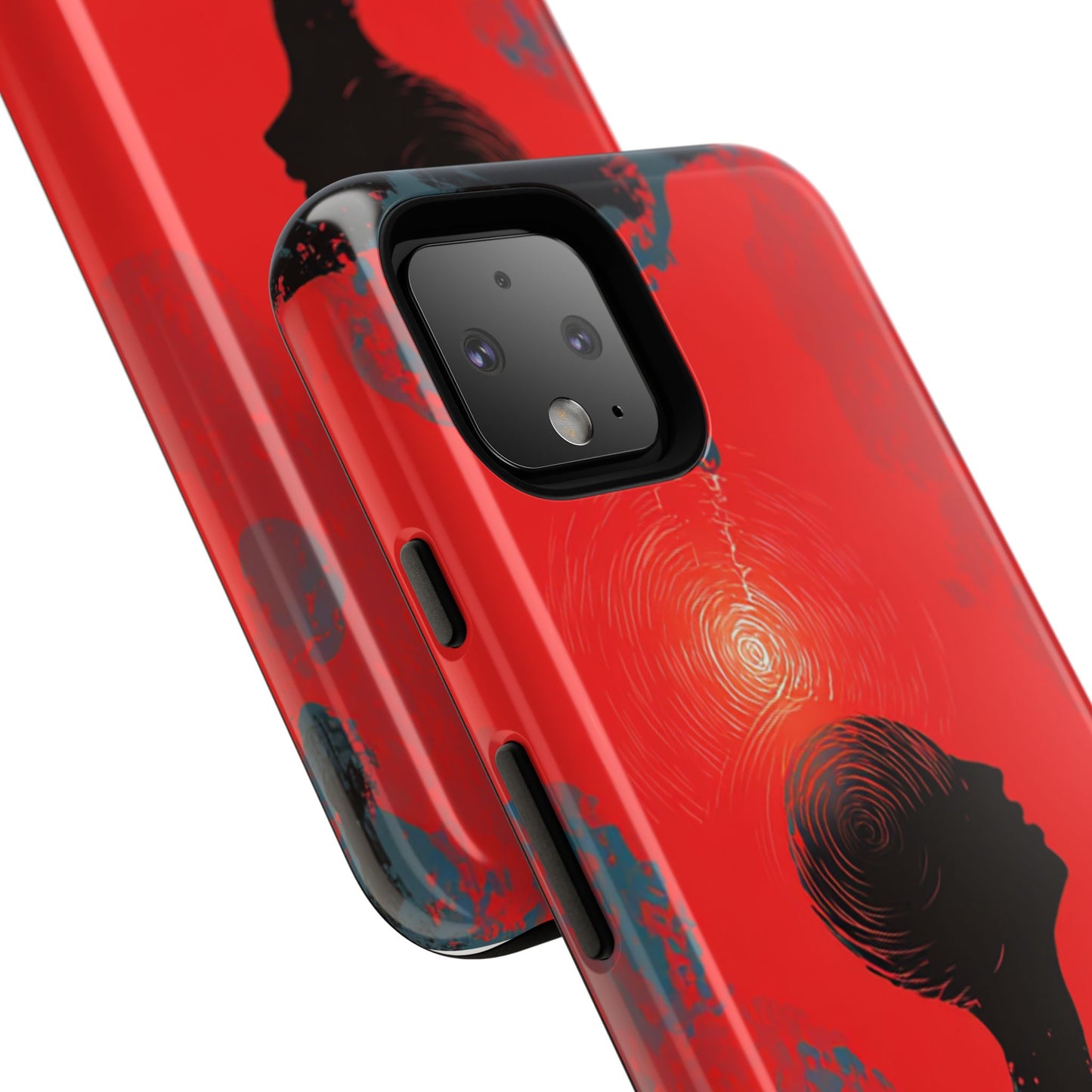 Mental Eclipse | Bold Surreal Art for Deep Thinkers – Red & Black Abstract Design