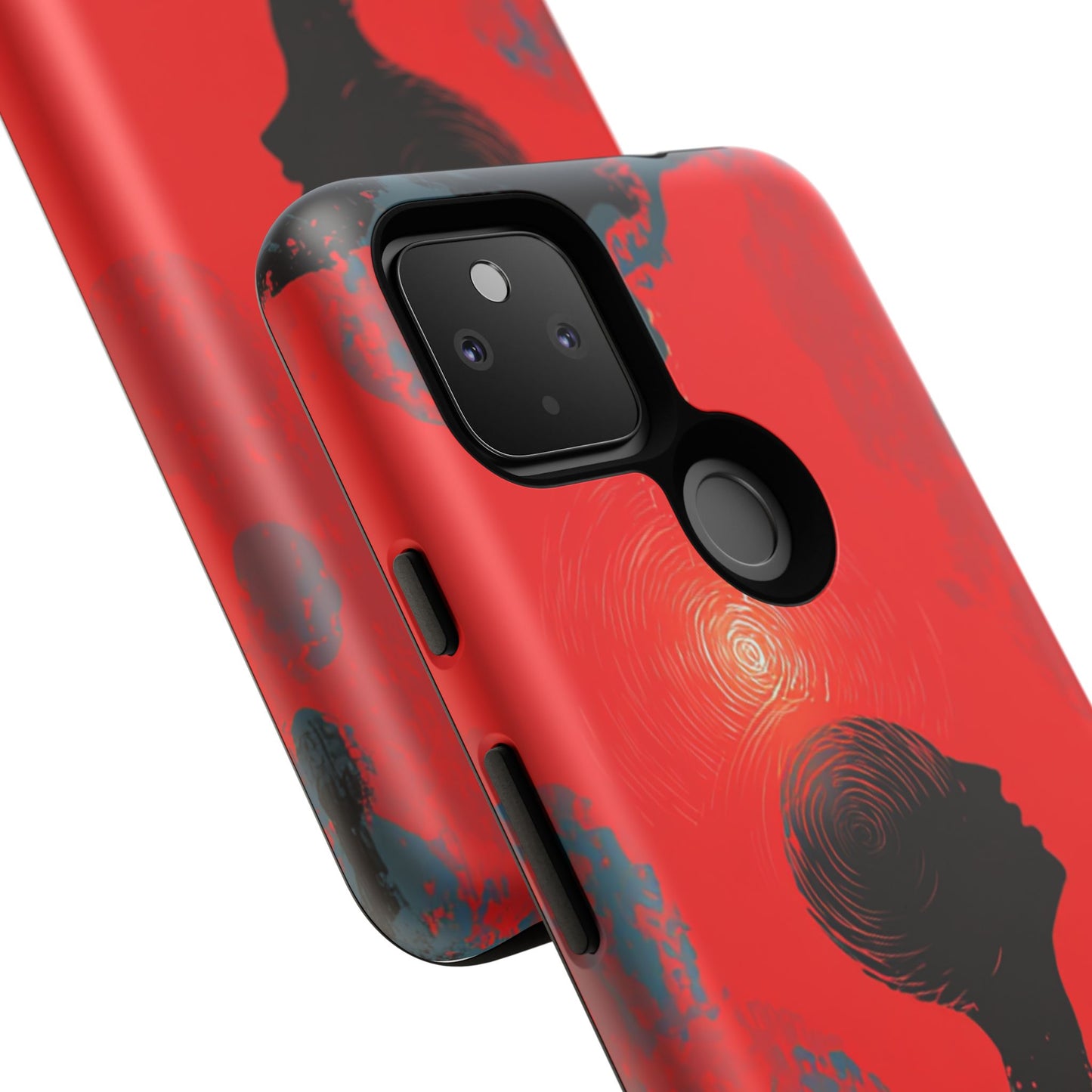 Mental Eclipse | Bold Surreal Art for Deep Thinkers – Red & Black Abstract Design