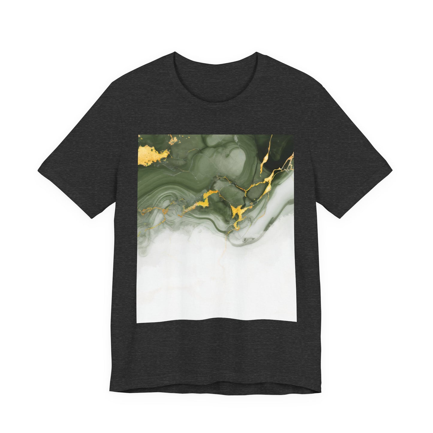 Green Marble Graphic T-Shirt - Unisex Jersey