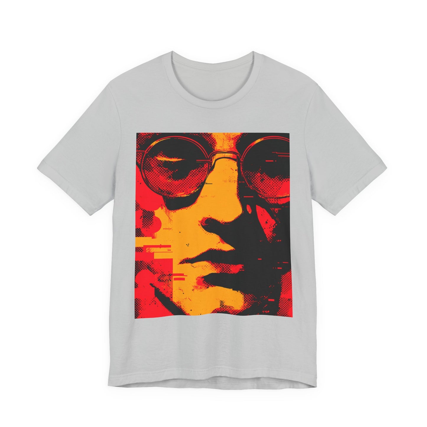 Glitched Philosopher – Techno Rebel Tee | Vibrant Graphic Tee, Casual Wear, Music Lover Gift, Unisex Fashion, Artistic T-Shirt, Throwback Style