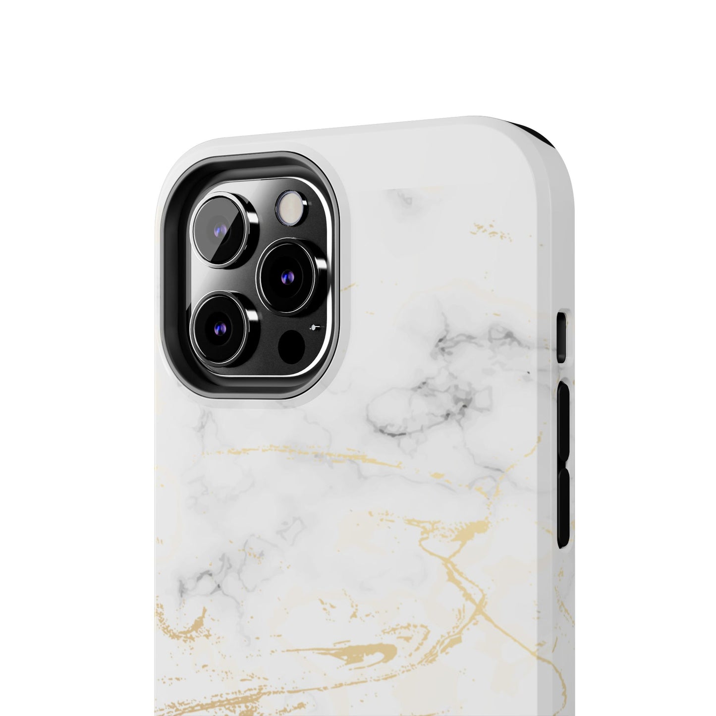 Gold Marble Tough Phone Case – Shockproof Luxury Cover for iPhone & Samsung