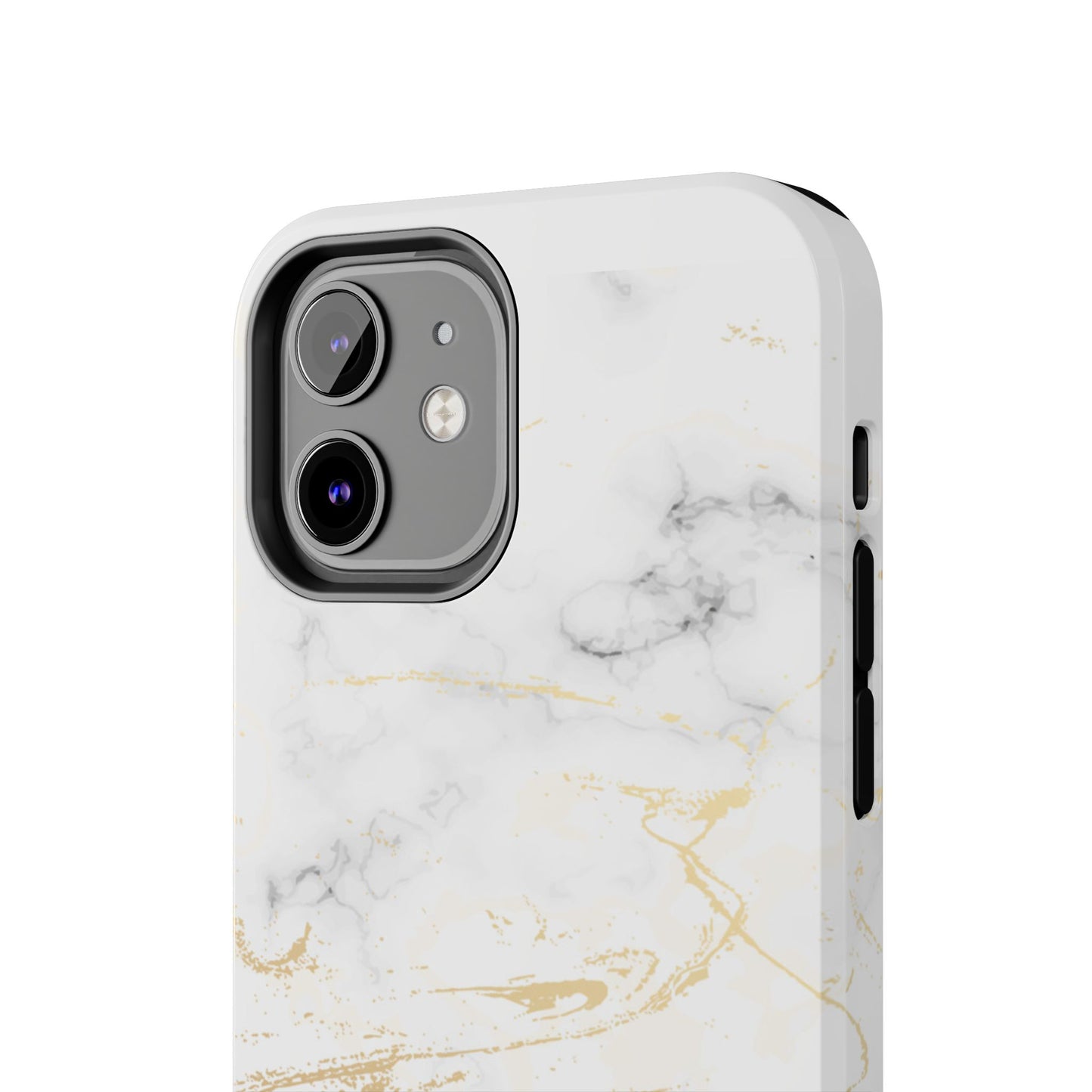 Gold Marble Tough Phone Case – Shockproof Luxury Cover for iPhone & Samsung