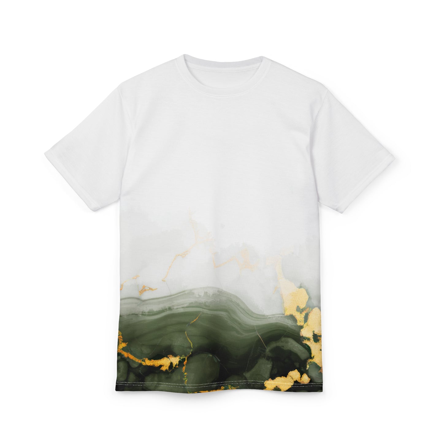 Luxury Green Marble All Over Print Tee - Unisex