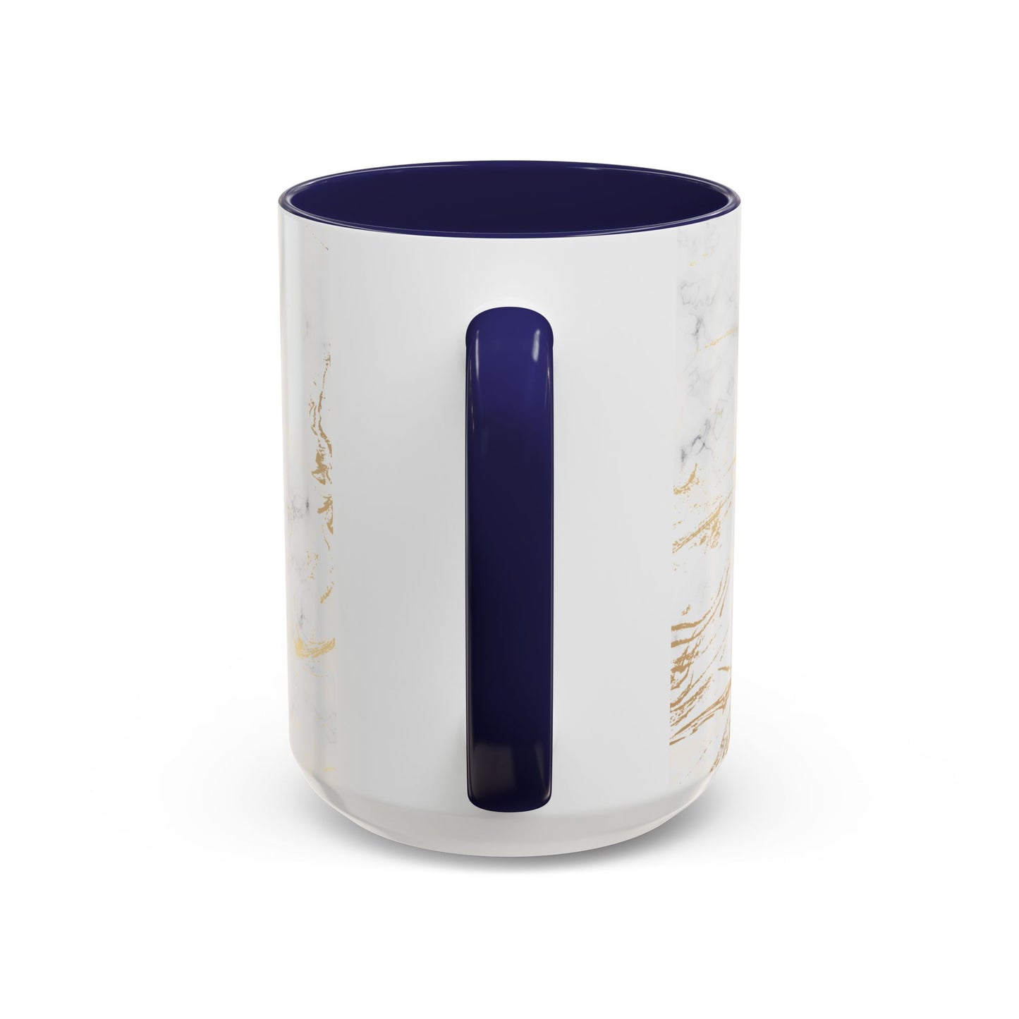 Gold Marble Accent Coffee Mug – Two-Tone Ceramic Cup 11oz & 15oz