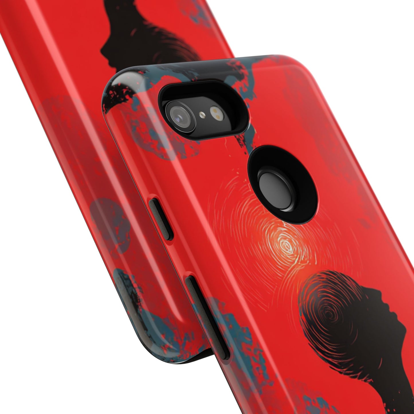Mental Eclipse | Bold Surreal Art for Deep Thinkers – Red & Black Abstract Design
