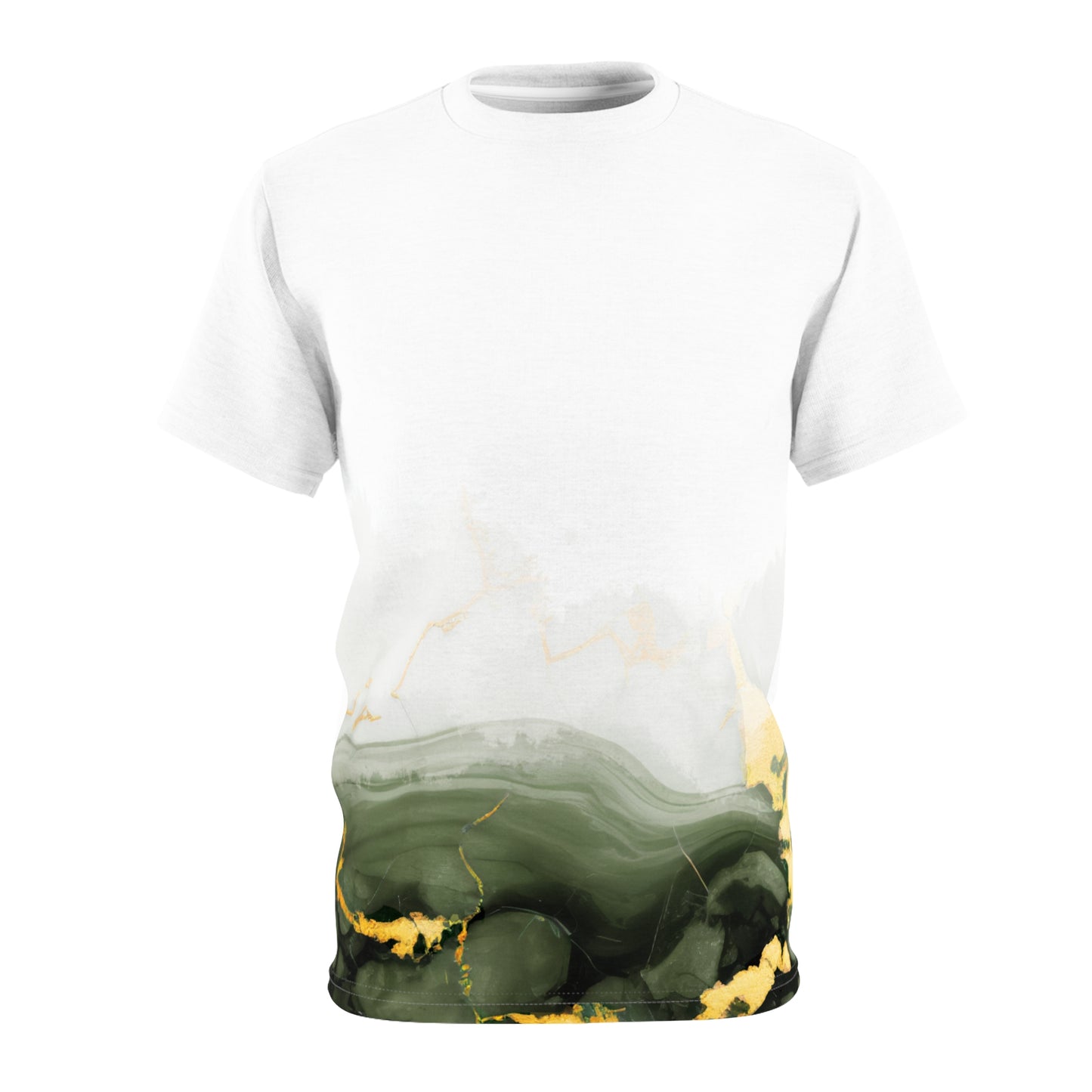 Luxury Green Marble All Over Print Tee - Unisex