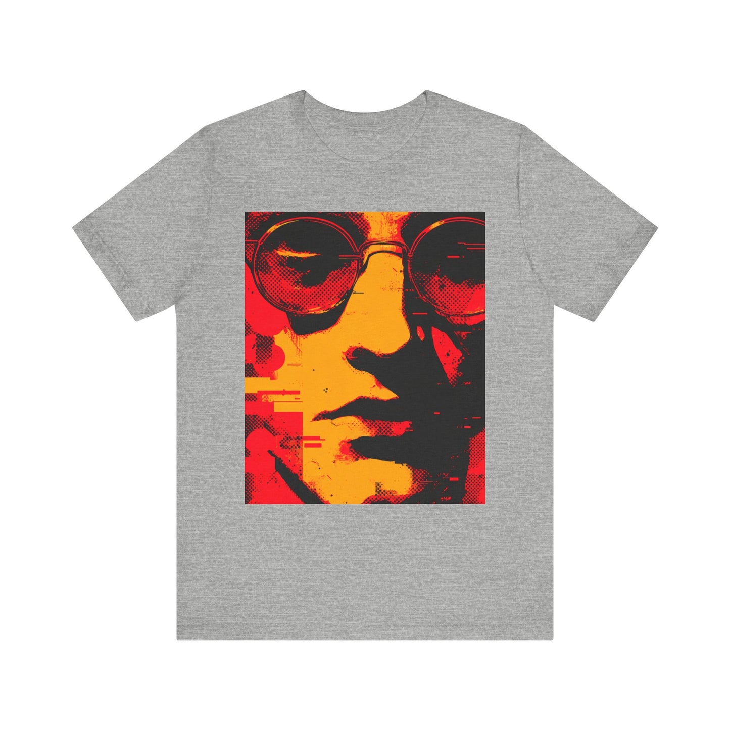 Glitched Philosopher – Techno Rebel Tee | Vibrant Graphic Tee, Casual Wear, Music Lover Gift, Unisex Fashion, Artistic T-Shirt, Throwback Style
