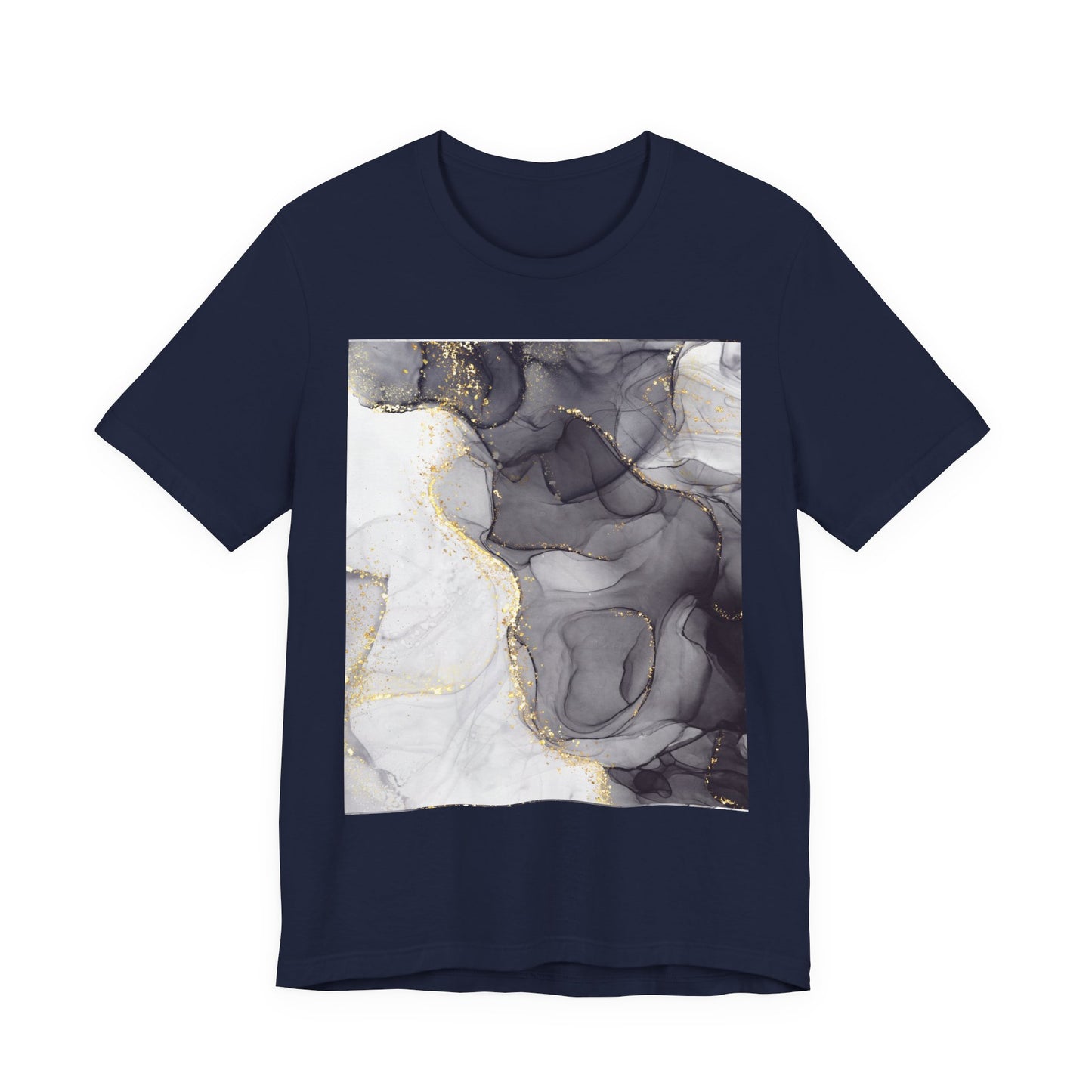 Gold Marble Pattern T-Shirt