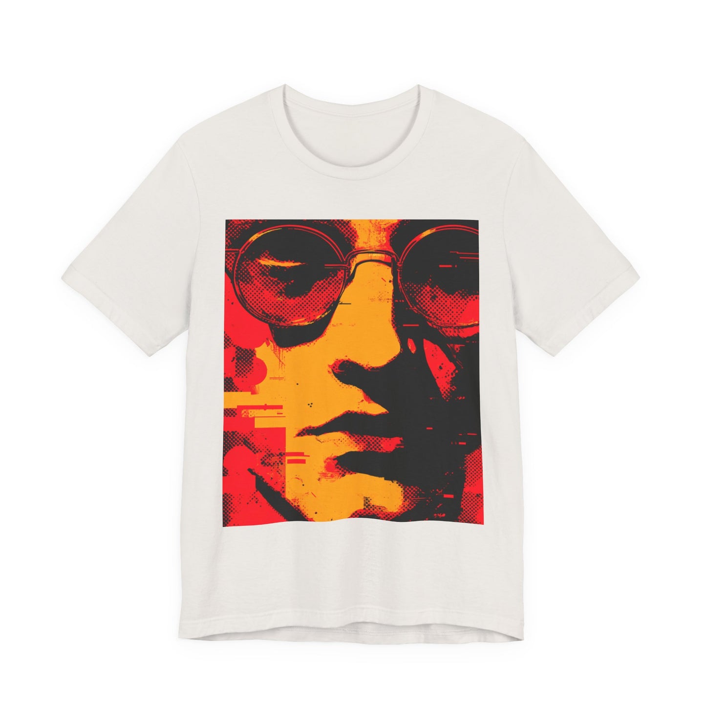 Glitched Philosopher – Techno Rebel Tee | Vibrant Graphic Tee, Casual Wear, Music Lover Gift, Unisex Fashion, Artistic T-Shirt, Throwback Style