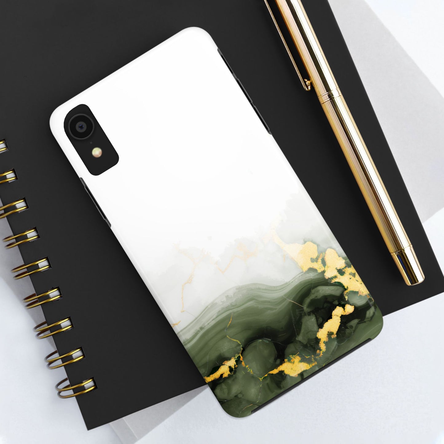 Green Marble Tough Phone Case