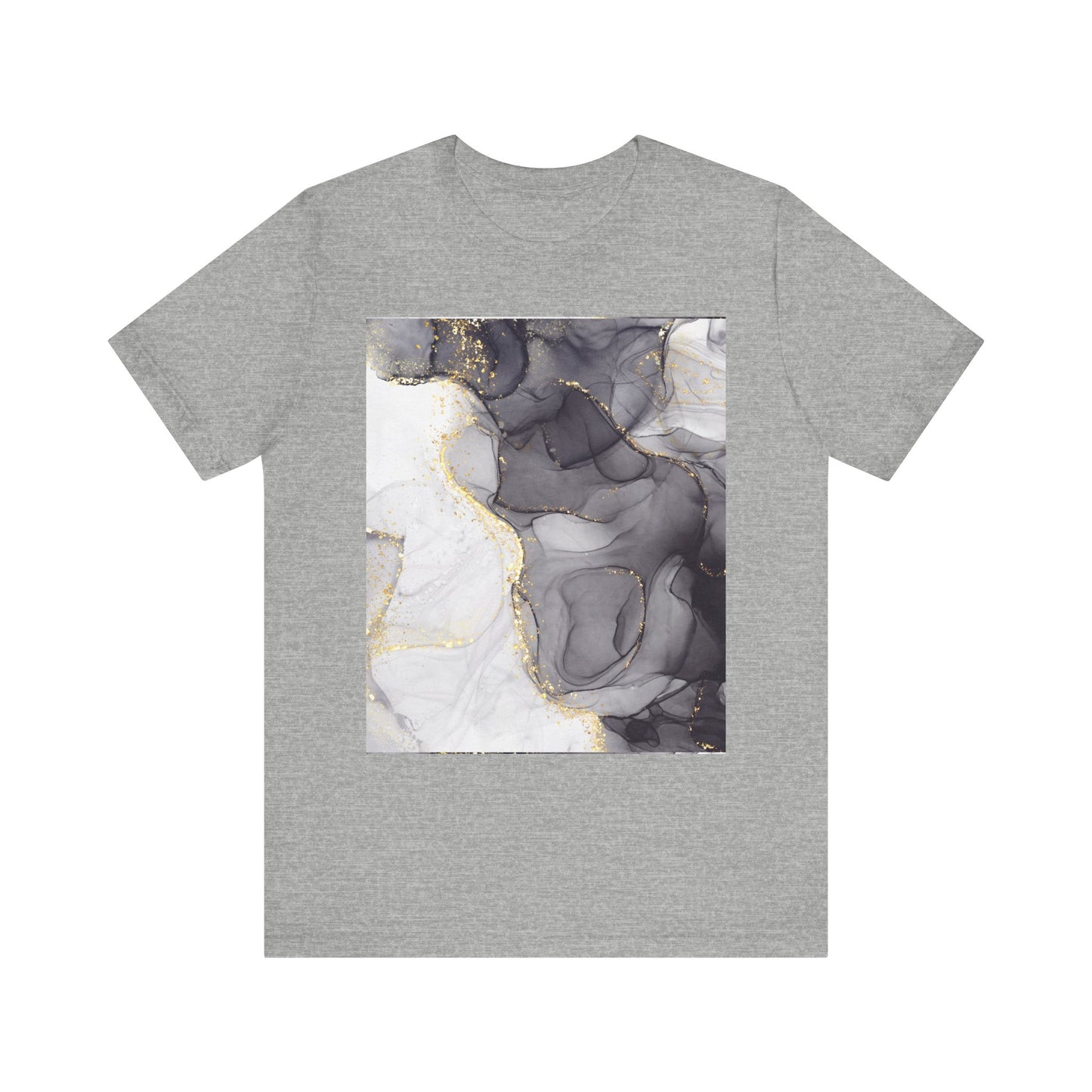 Gold Marble Pattern T-Shirt