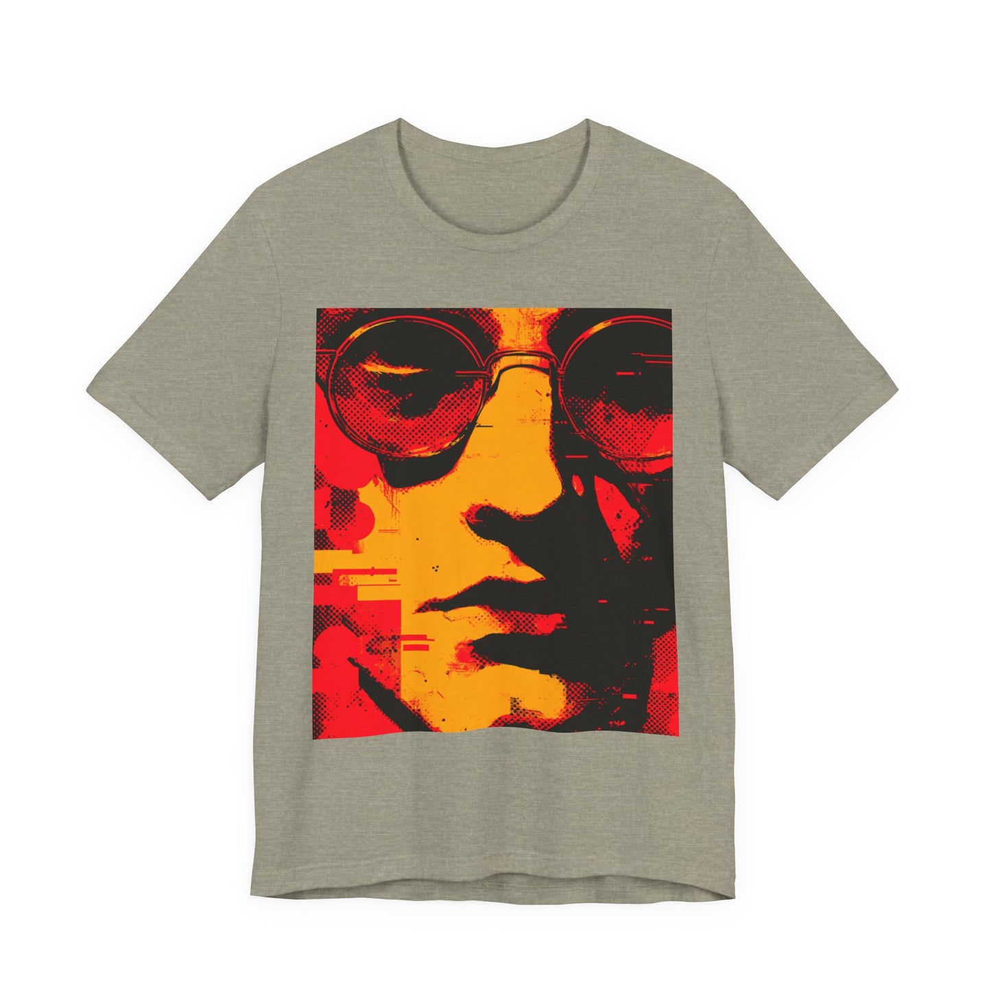 Glitched Philosopher – Techno Rebel Tee | Vibrant Graphic Tee, Casual Wear, Music Lover Gift, Unisex Fashion, Artistic T-Shirt, Throwback Style