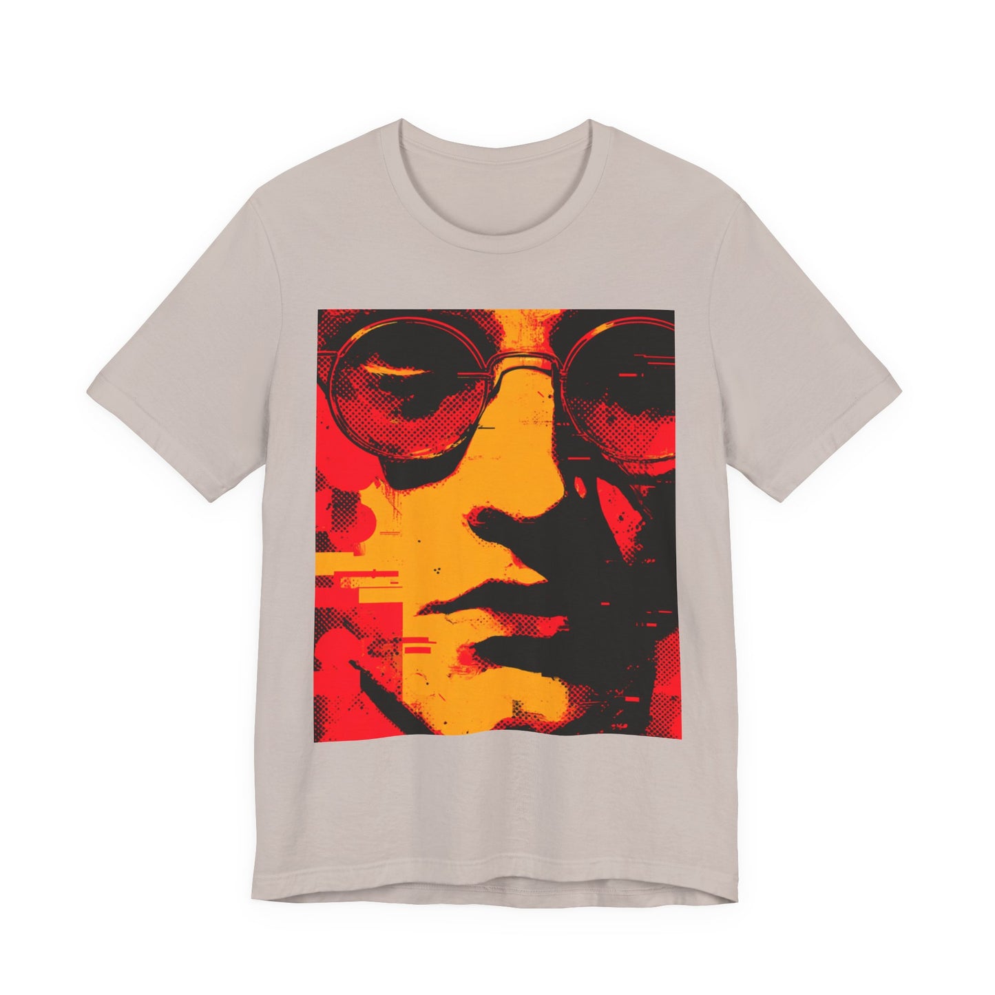 Glitched Philosopher – Techno Rebel Tee | Vibrant Graphic Tee, Casual Wear, Music Lover Gift, Unisex Fashion, Artistic T-Shirt, Throwback Style