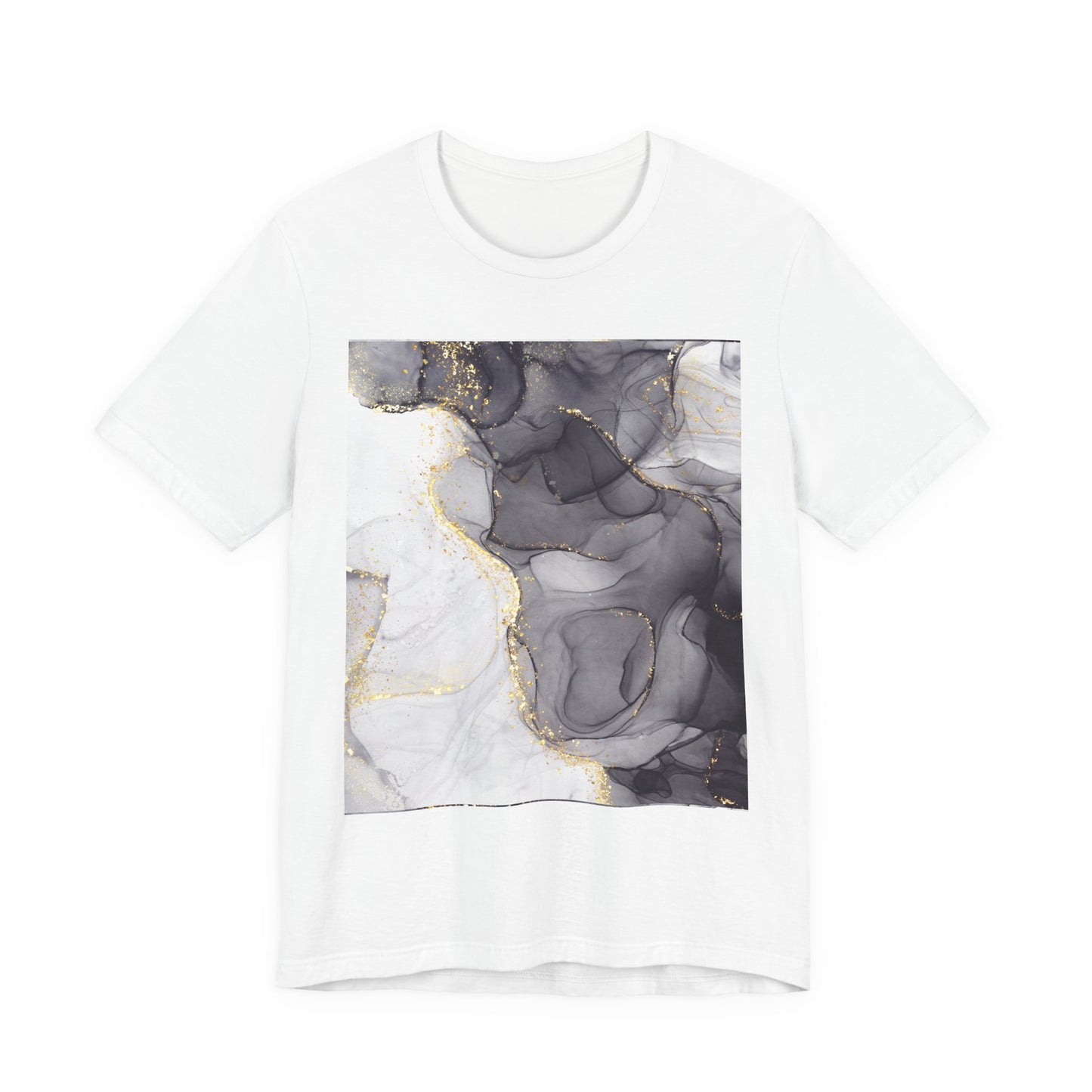 Gold Marble Pattern T-Shirt