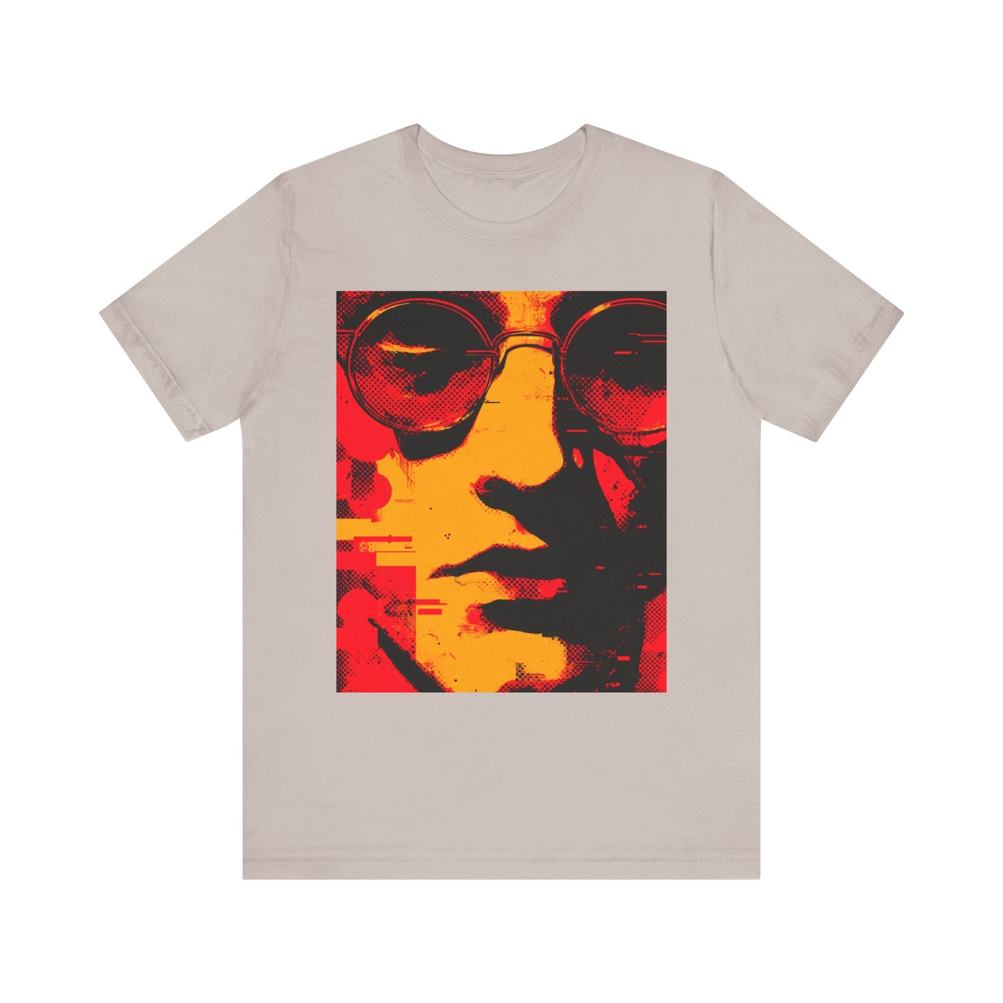 Glitched Philosopher – Techno Rebel Tee | Vibrant Graphic Tee, Casual Wear, Music Lover Gift, Unisex Fashion, Artistic T-Shirt, Throwback Style
