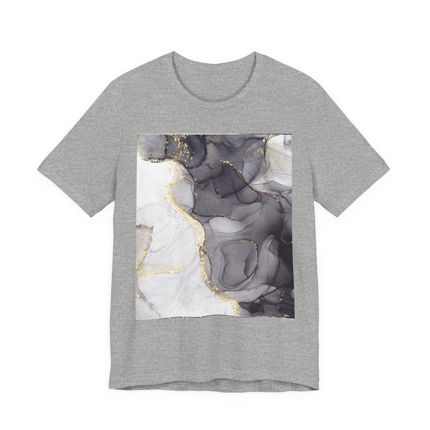 Gold Marble Pattern T-Shirt
