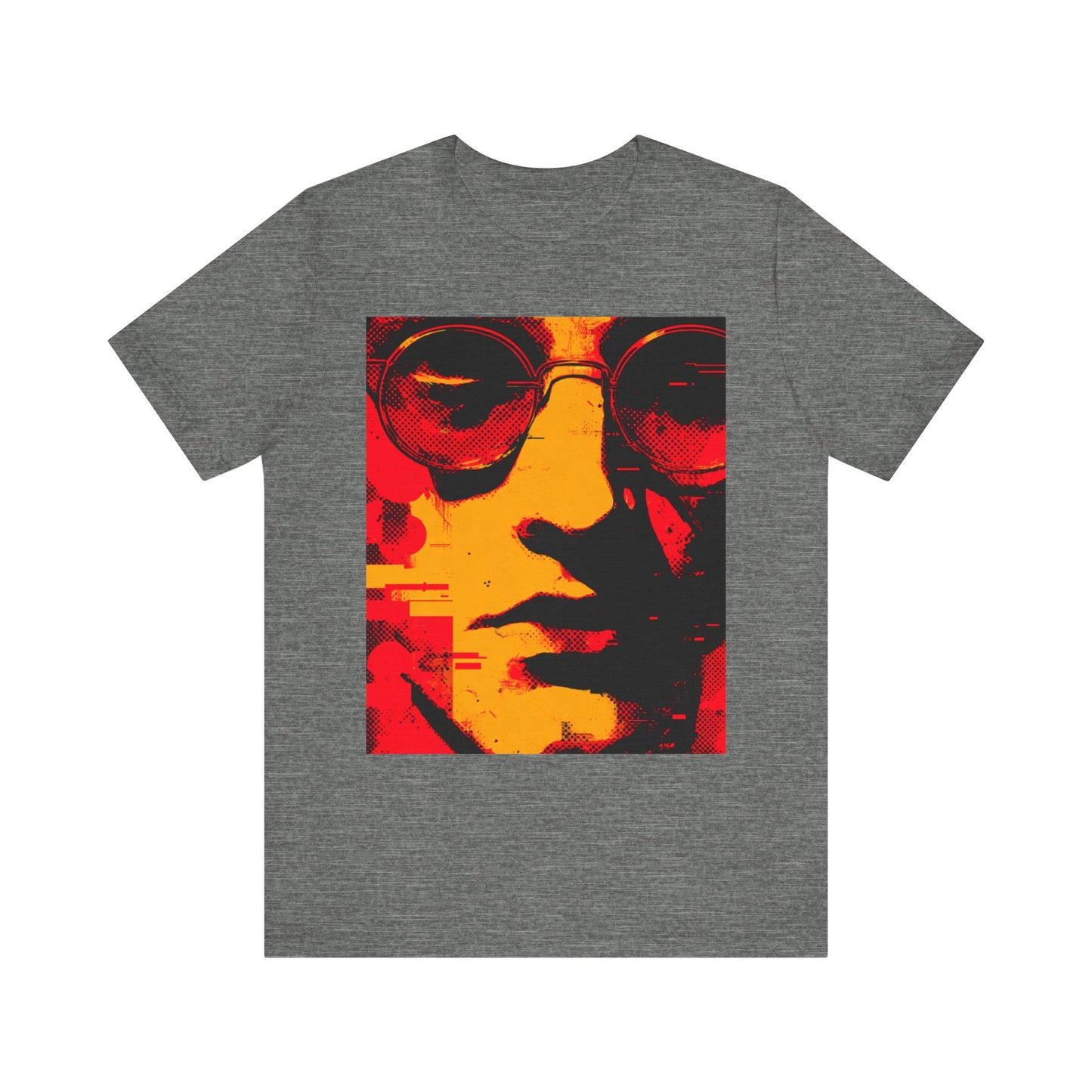 Glitched Philosopher – Techno Rebel Tee | Vibrant Graphic Tee, Casual Wear, Music Lover Gift, Unisex Fashion, Artistic T-Shirt, Throwback Style