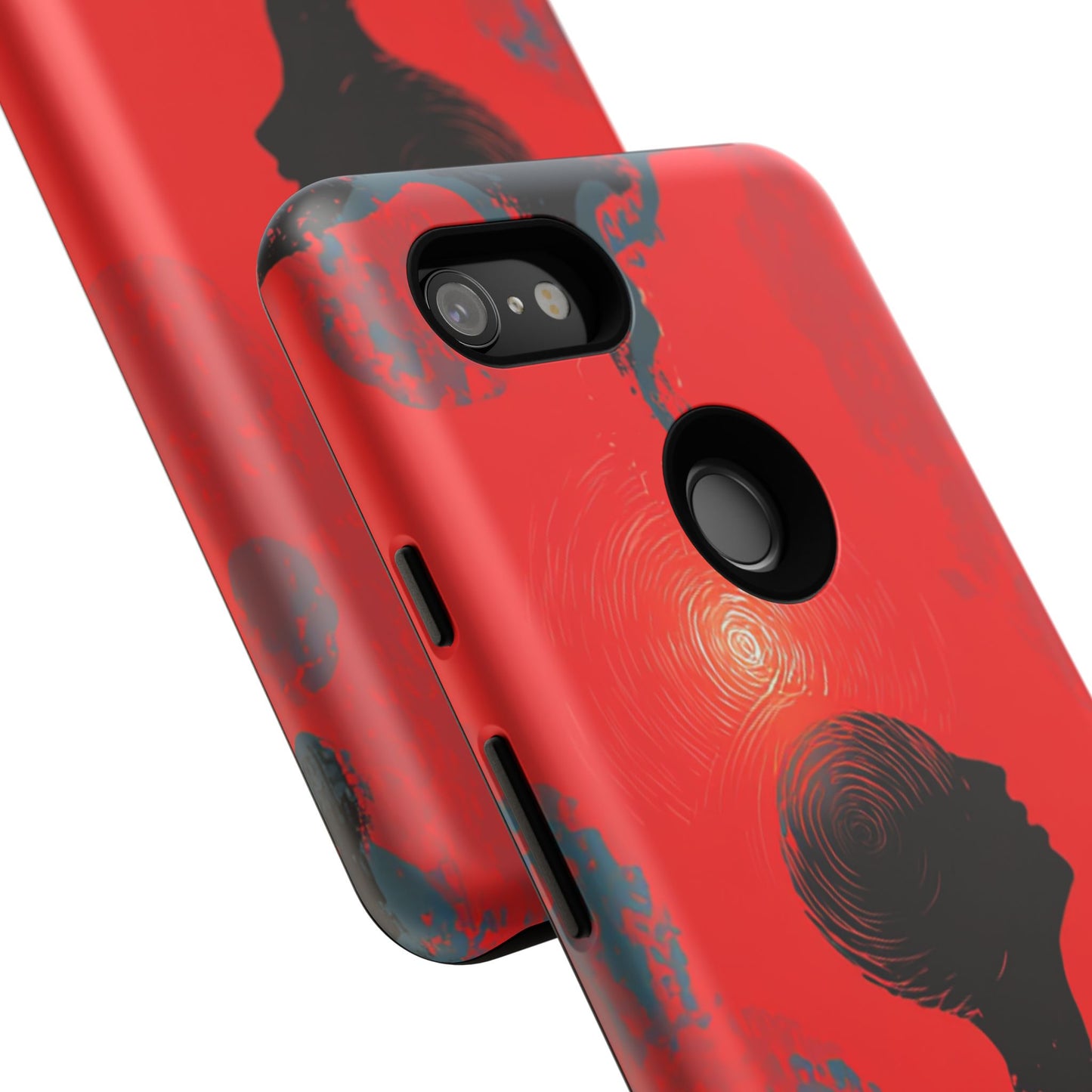 Mental Eclipse | Bold Surreal Art for Deep Thinkers – Red & Black Abstract Design