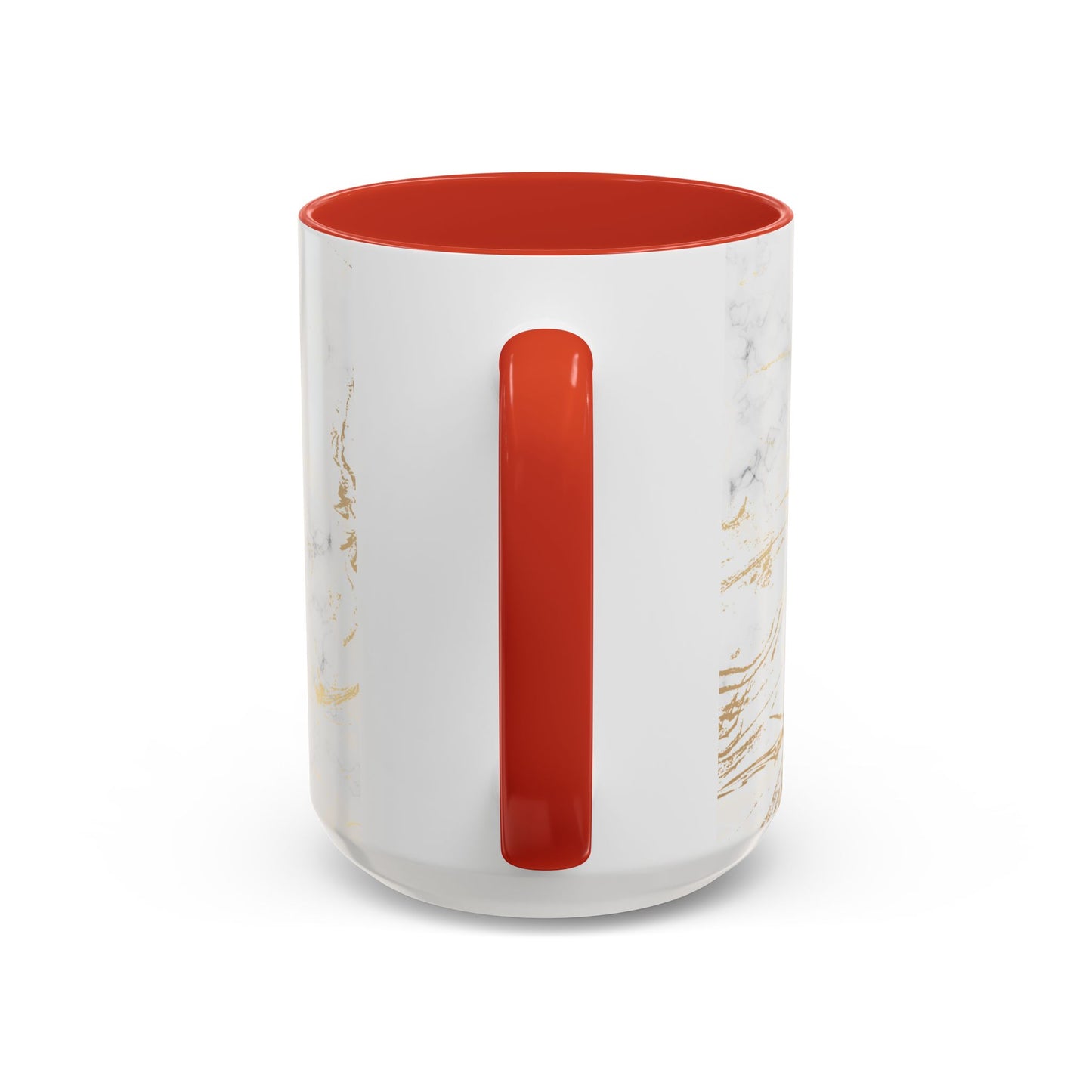 Gold Marble Accent Coffee Mug – Two-Tone Ceramic Cup 11oz & 15oz