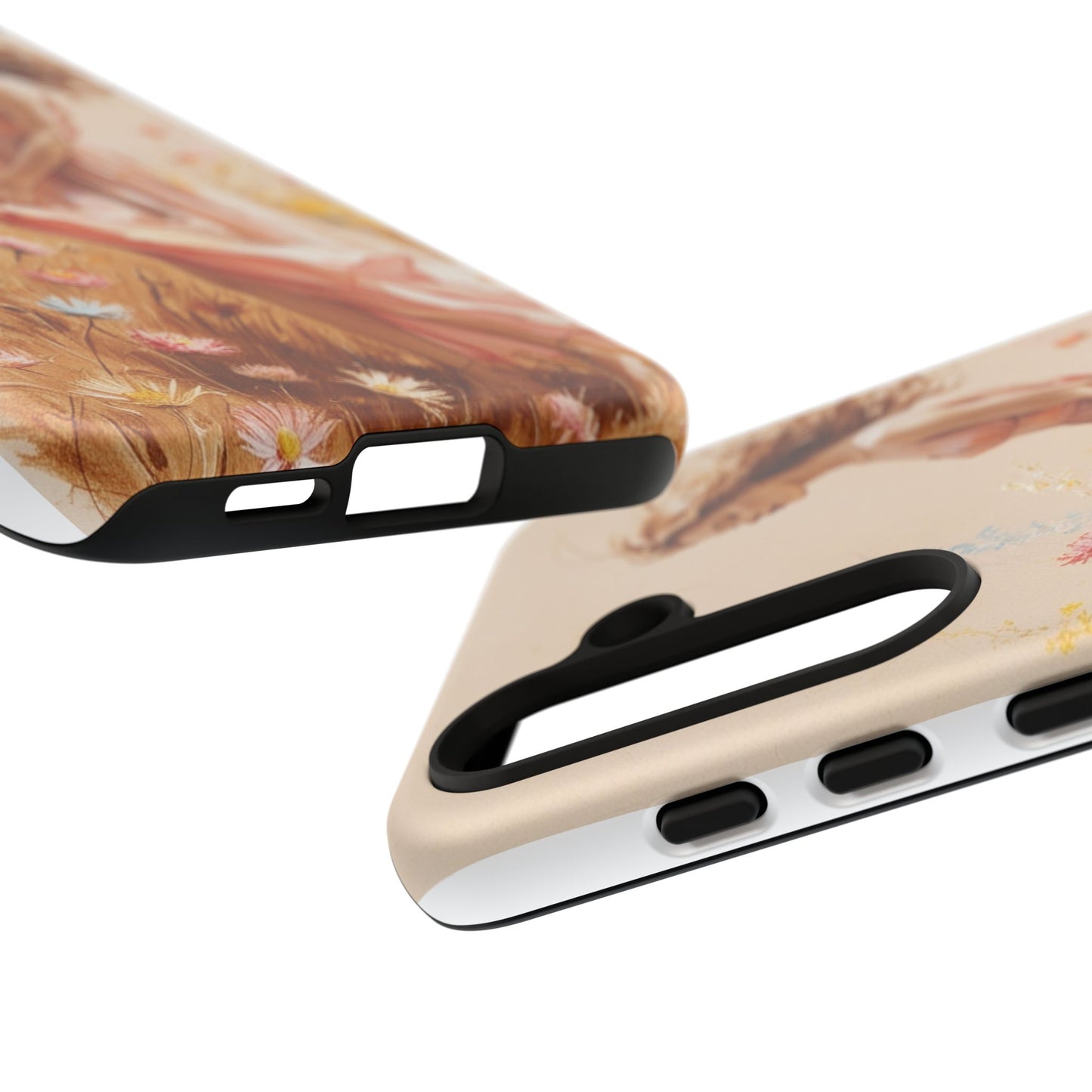 Phone Case - Vintage Woman Art Tough Case - Shockproof Matte & Glossy Finish