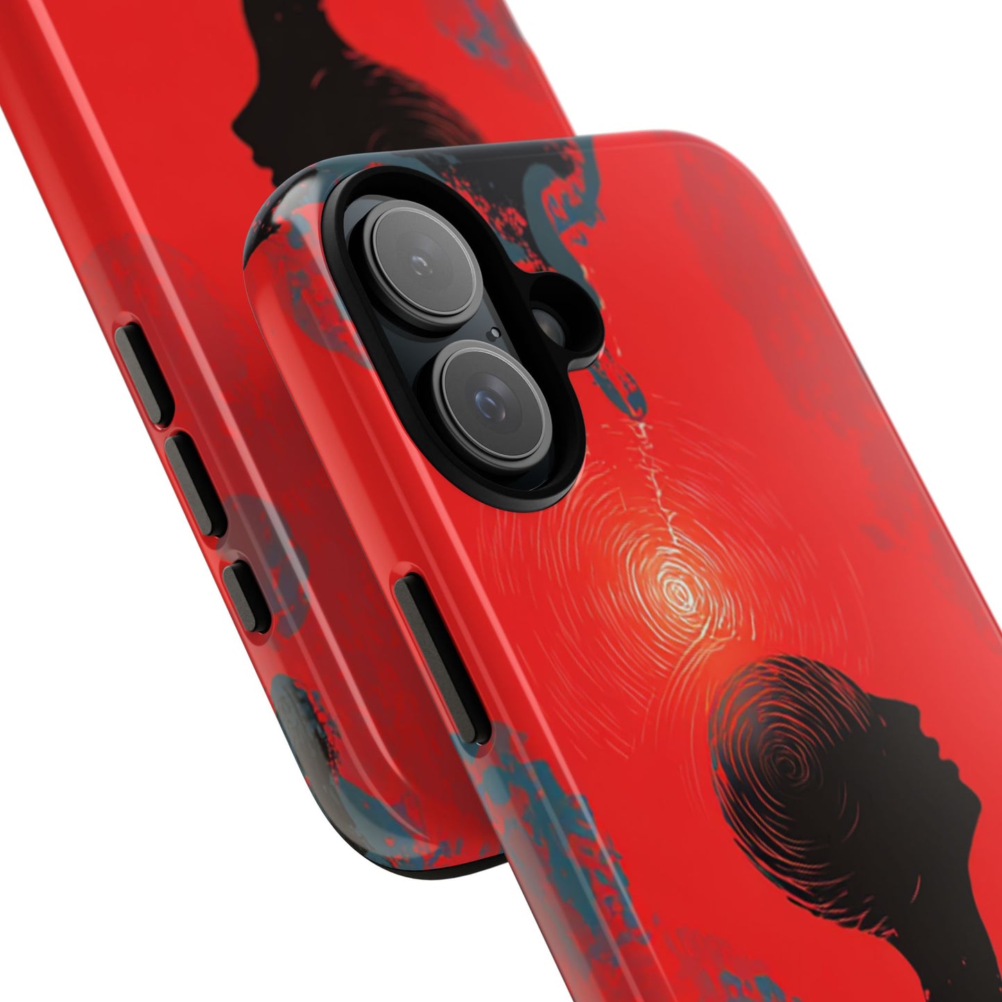 Mental Eclipse | Bold Surreal Art for Deep Thinkers – Red & Black Abstract Design
