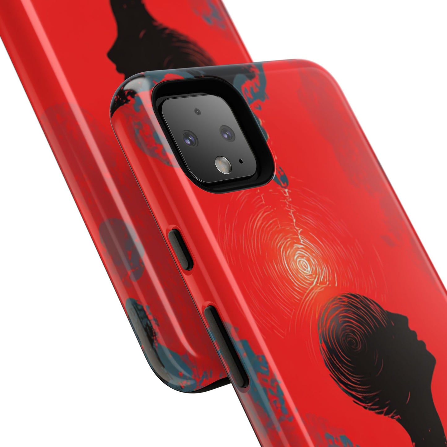 Mental Eclipse | Bold Surreal Art for Deep Thinkers – Red & Black Abstract Design