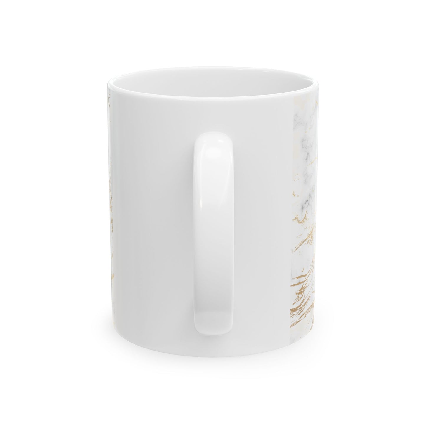 White Marble Ceramic Mug – 11oz & 15oz Coffee Tea Cup