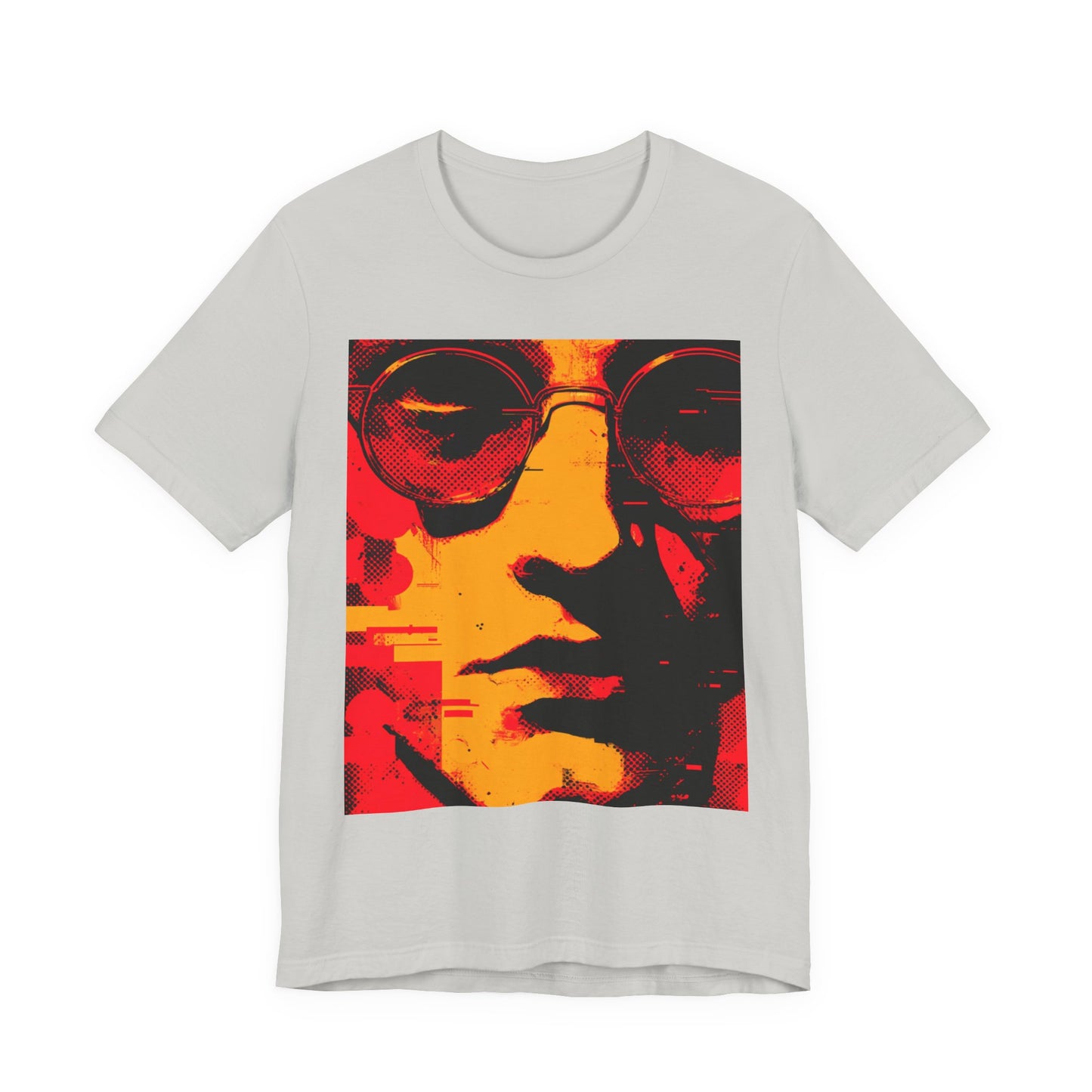 Glitched Philosopher – Techno Rebel Tee | Vibrant Graphic Tee, Casual Wear, Music Lover Gift, Unisex Fashion, Artistic T-Shirt, Throwback Style