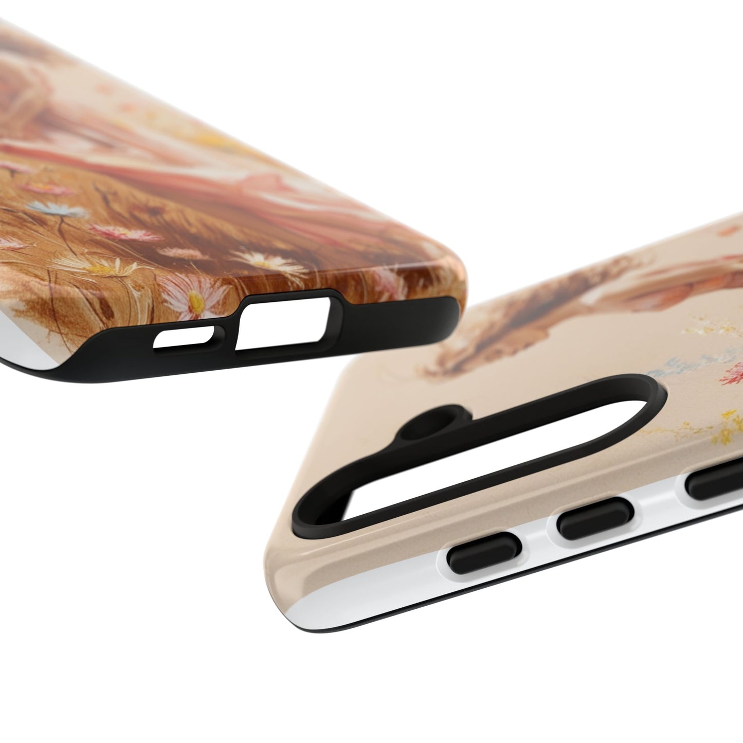Phone Case - Vintage Woman Art Tough Case - Shockproof Matte & Glossy Finish